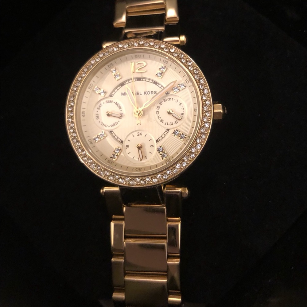 Michael Kors Mini Parker Gold Quartz Watch